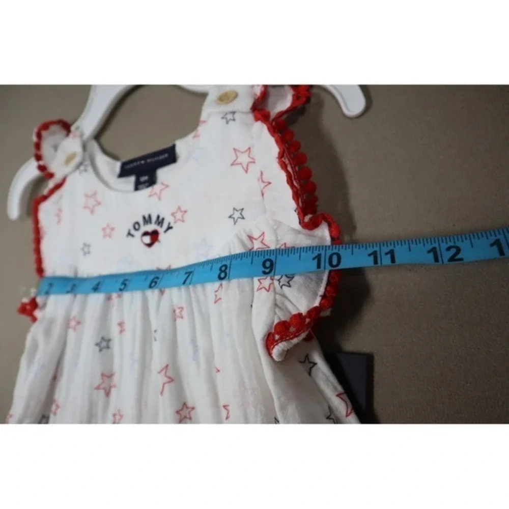 Tommy Hilfiger‎ Baby Girls Muslin Tunic and Capri Legging 2 Pc Set - White - 12M